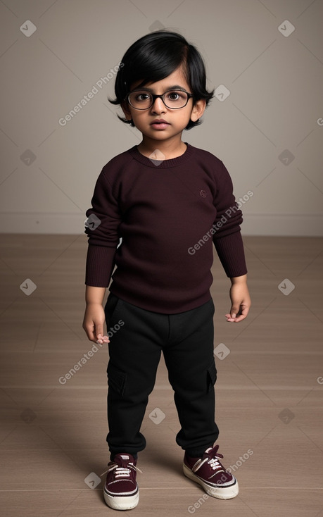 Indian infant boy with  black hair