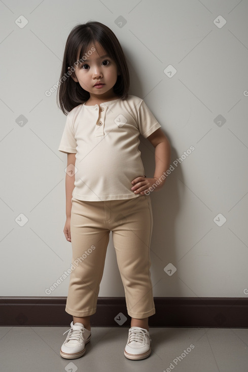 Singaporean infant girl with  brown hair