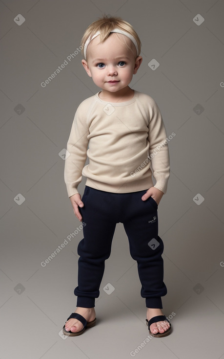 French infant boy with  blonde hair