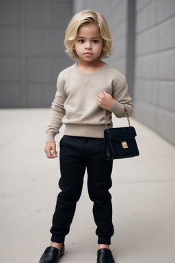 Hispanic child boy with  blonde hair