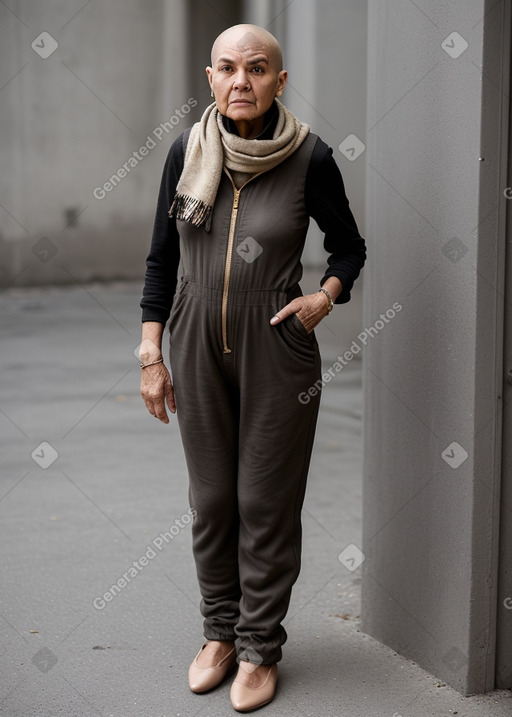 Ecuadorian elderly female with  black hair