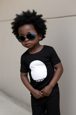 Nigerian infant boy with  black hair