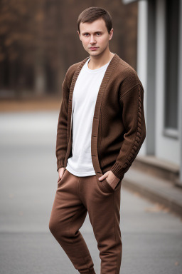 Belarusian adult male with  brown hair