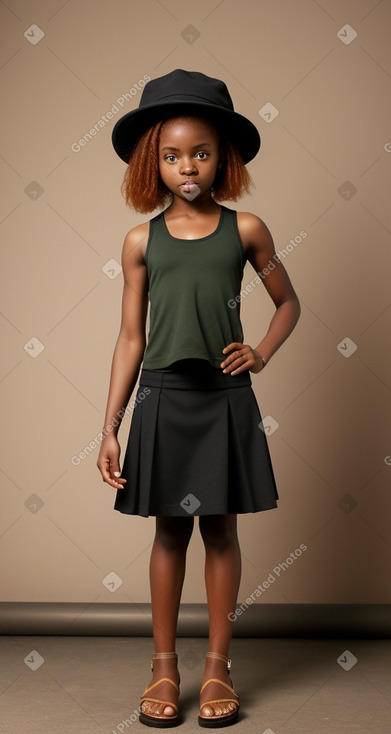 Nigerian child girl with  ginger hair