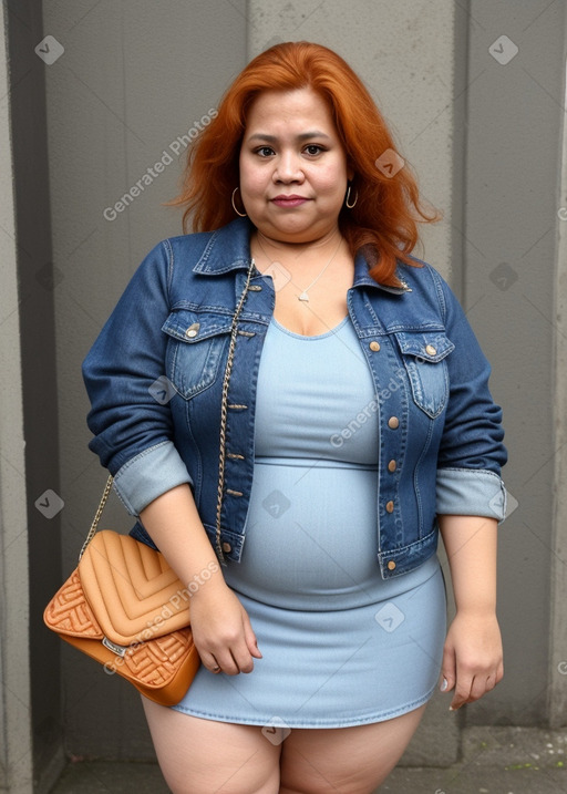 Guatemalan middle-aged female with  ginger hair