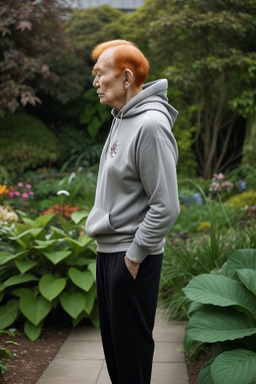 Indonesian elderly male with  ginger hair