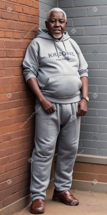 Kenyan elderly male with  gray hair