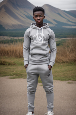 Ghanaian teenager boy with  gray hair