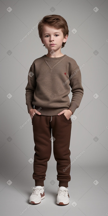 Norwegian child boy with  brown hair