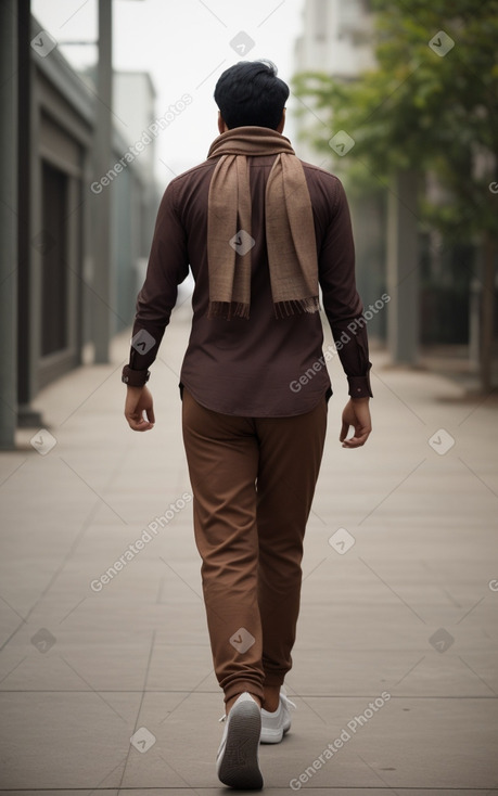 Bangladeshi adult male with  brown hair