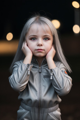 Belarusian child female with  gray hair