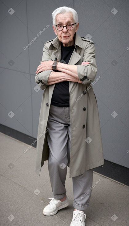 Hungarian elderly non-binary with  gray hair