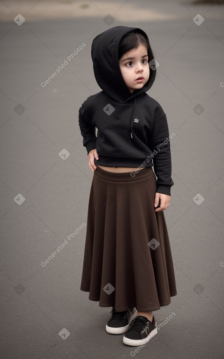 Portuguese infant girl with  black hair