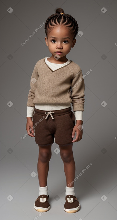 Jamaican infant boy with  brown hair