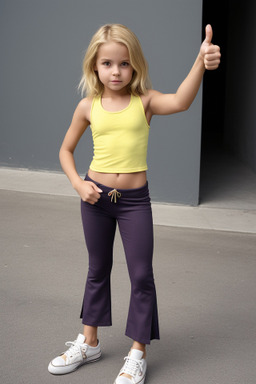 Spanish child female with  blonde hair