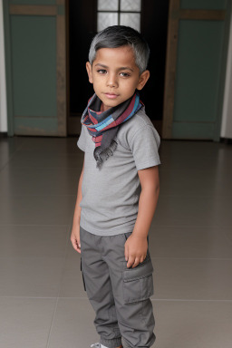 Guatemalan child boy with  gray hair