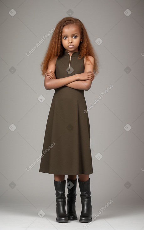 Somali child girl with  ginger hair