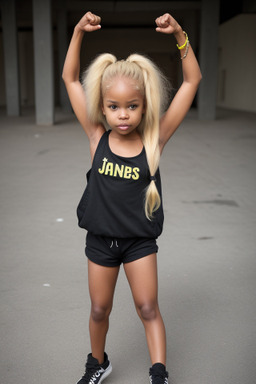 Jamaican infant girl with  blonde hair