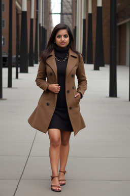 Indian adult female with  brown hair