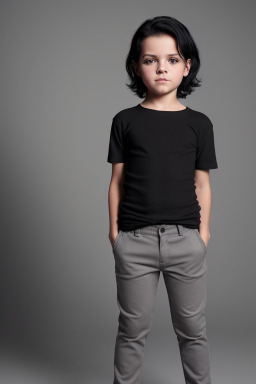 Dutch child boy with  black hair