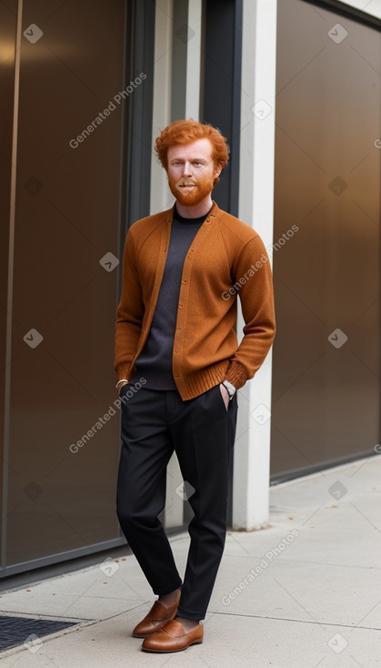 Sudanese adult male with  ginger hair