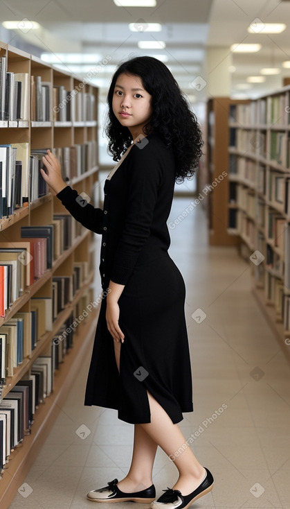 Singaporean teenager female with  black hair