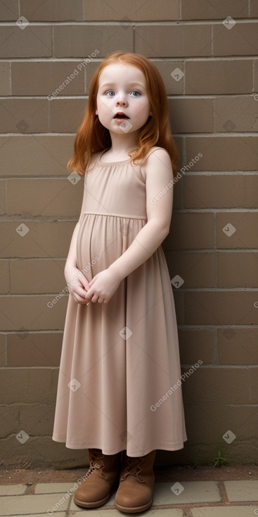 Czech infant girl with  ginger hair