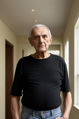 Bulgarian elderly male with  black hair