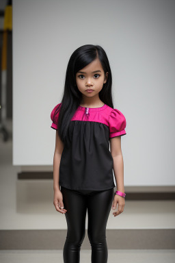 Malaysian child female with  black hair