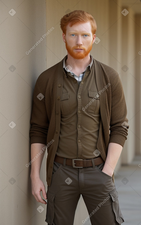 Panamanian adult male with  ginger hair