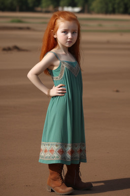 Uzbek infant girl with  ginger hair