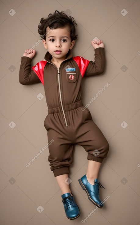 Moroccan infant boy with  brown hair