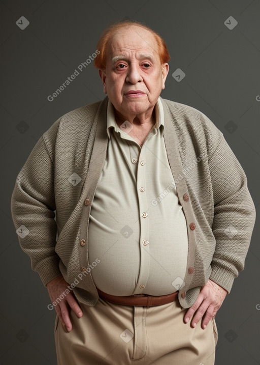 Arab elderly male with  ginger hair