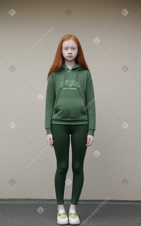 Singaporean teenager girl with  ginger hair