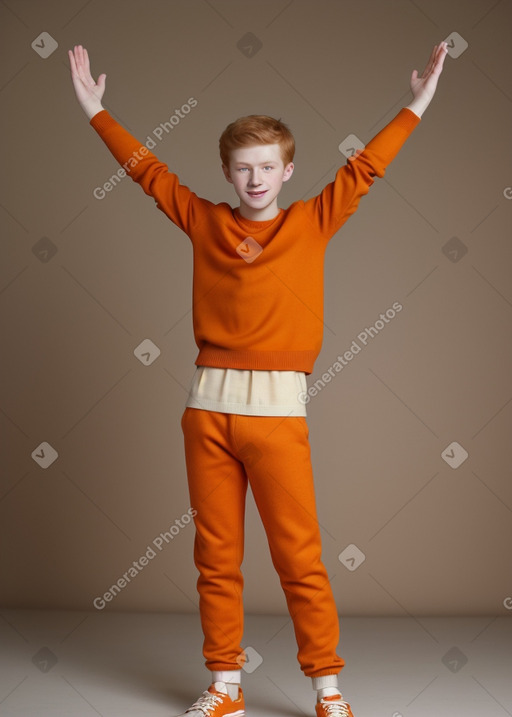 Teenager boy with  ginger hair