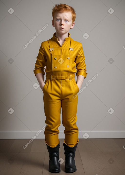 Danish child boy with  ginger hair