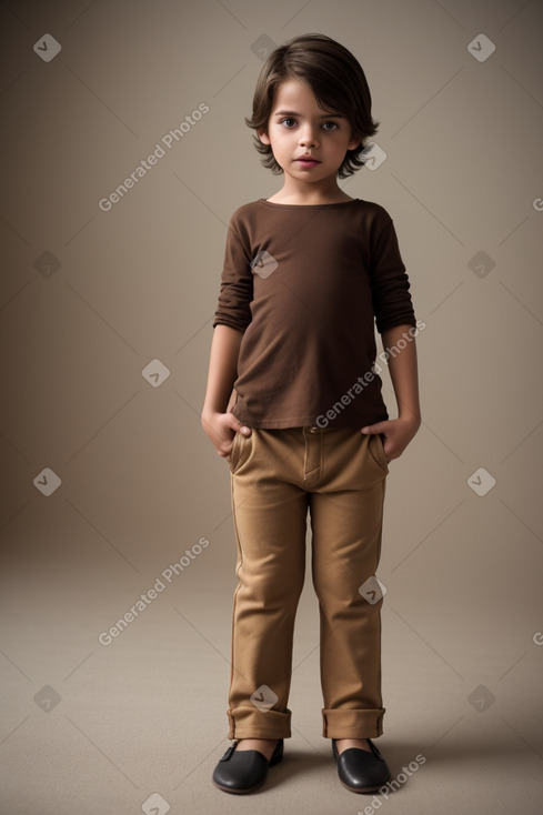 Brazilian child boy with  brown hair