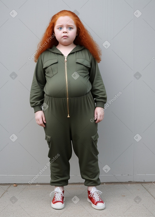 Libyan child girl with  ginger hair