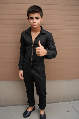 Colombian teenager boy with  brown hair