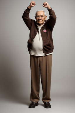 Peruvian elderly male with  brown hair