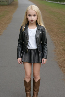 Austrian child girl with  blonde hair