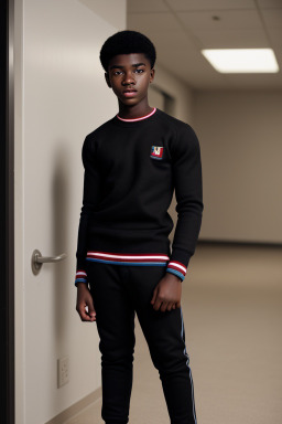 Ghanaian teenager boy with  black hair