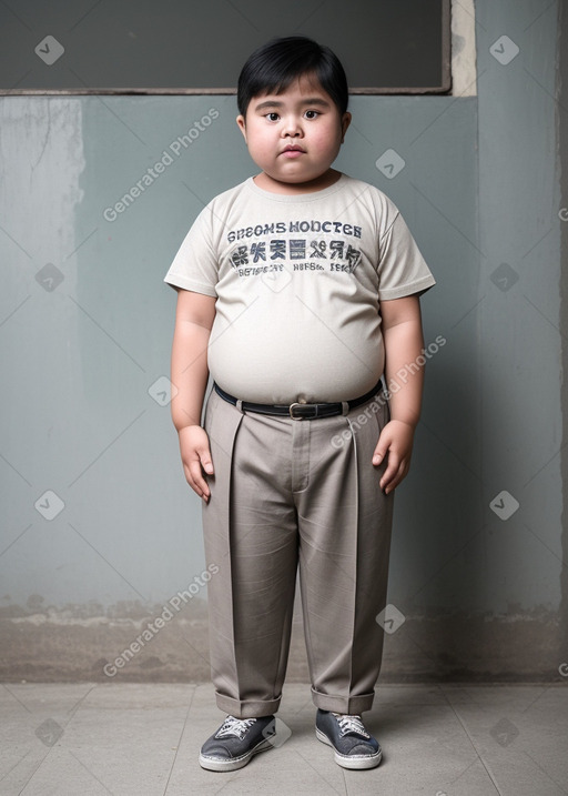 Malaysian child girl with  gray hair