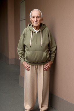 Elderly male with  brown hair