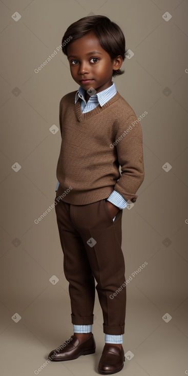 Child male with  brown hair