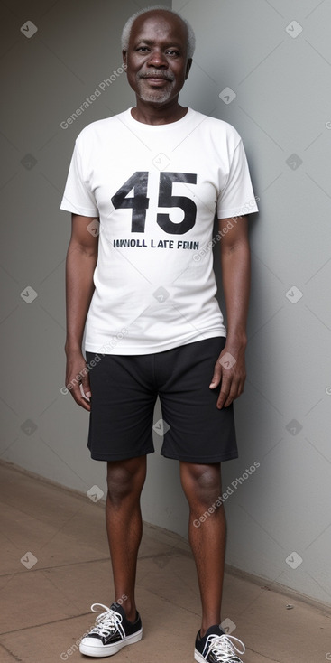 Ugandan 45 years male with  black hair