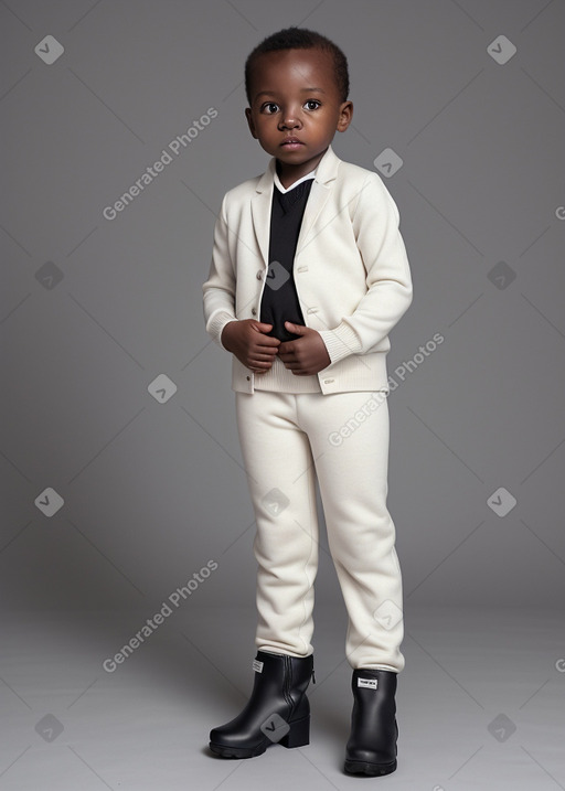 Kenyan infant boy with  white hair