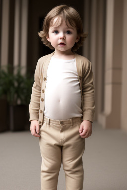 Belgian infant boy with  brown hair