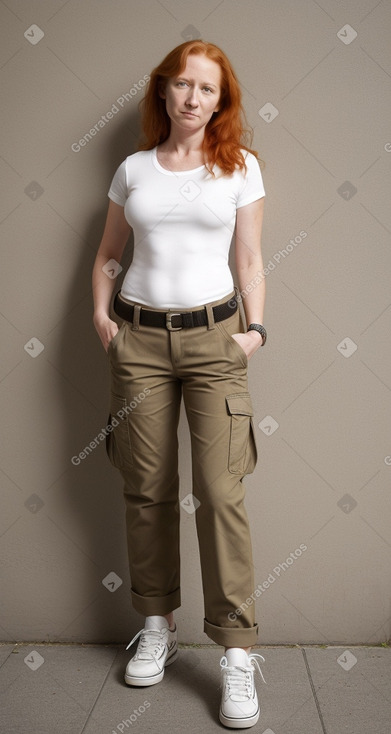 German 45 years female with  ginger hair