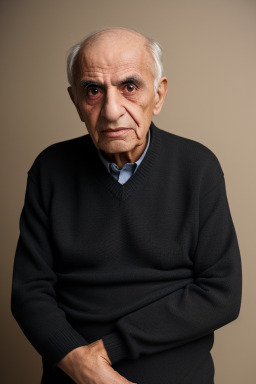 Lebanese elderly male with  black hair